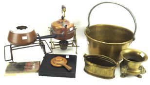 An assortment of metalware.