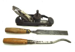 Three vintage tools.