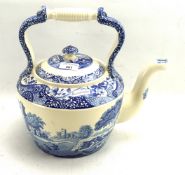 A large Spode teapot.