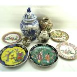 An assortment of Chinese and Japanese ceramics.