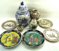 An assortment of Chinese and Japanese ceramics.