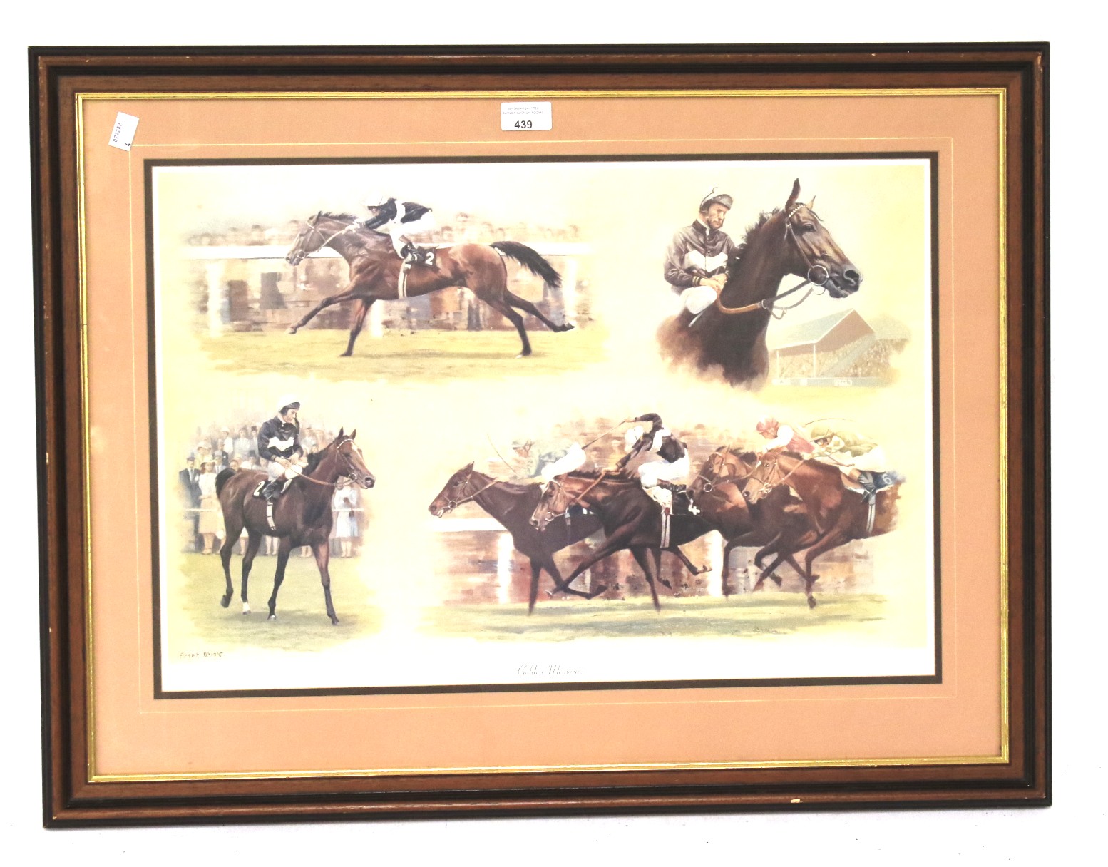 A signed limited edition Frank Knight Golden Memories print. Numbered 337/1000.