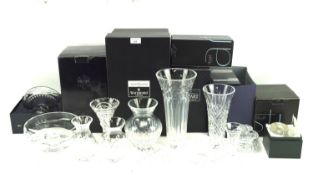 A collection of Stuart crystal glassware.