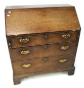 A early 20th century mahogany bureau.