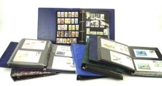 Six albums of stamps and covers.