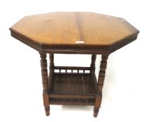 An early 20th century mahogany octagonal occasional table.