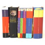 A set of Harry Potter books.