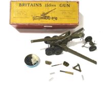 A boxed Britains 155mm toy gun.