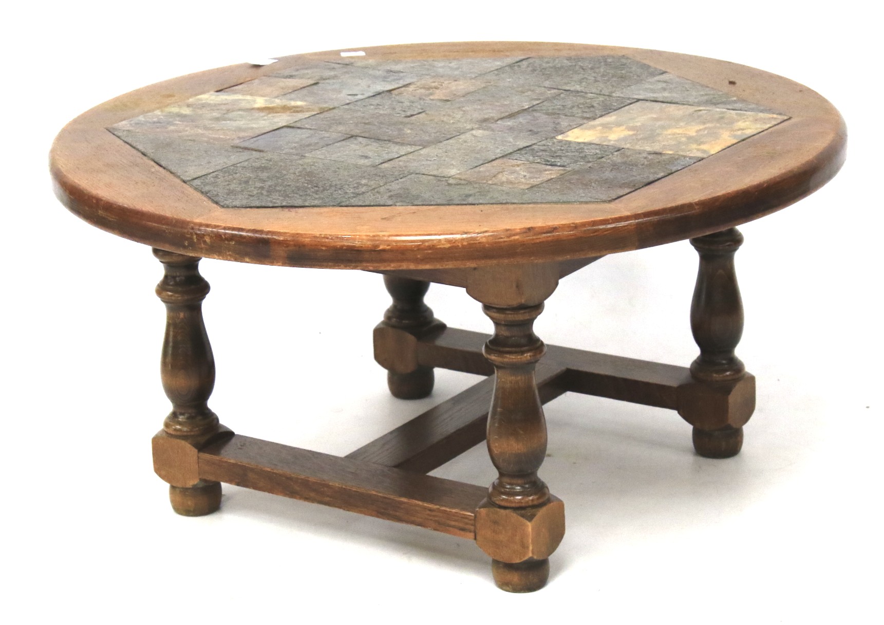 A 20th century oak coffee table. - Image 2 of 2