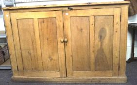 A large early 20th century pine sideboard.