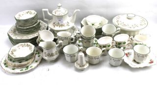 A Johnson Brothers part tea and dinner service.