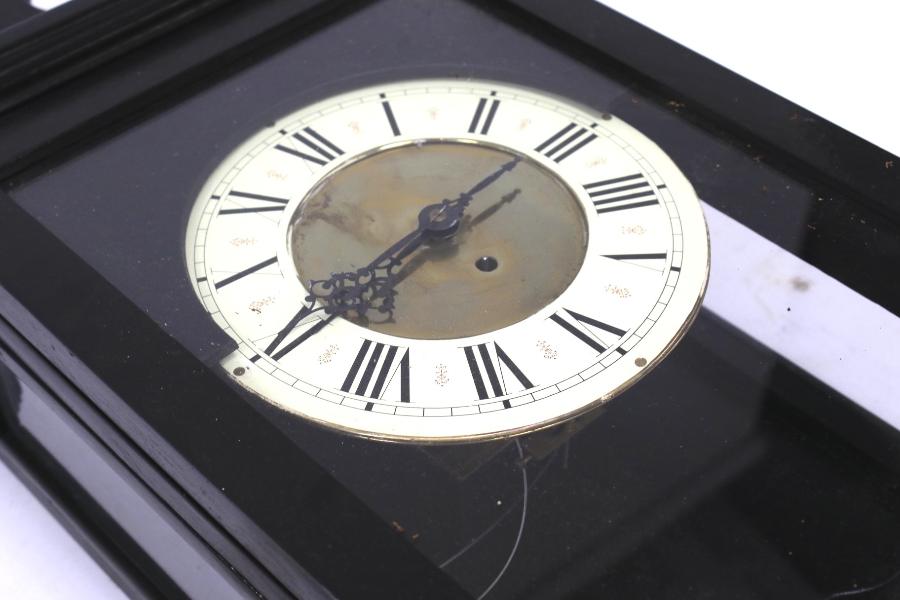 A wooden cased wall clock. - Image 2 of 2