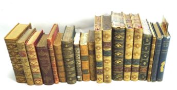 A collection of 18th and 19th century book bindings.