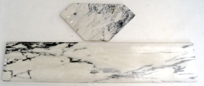Two marble slabs.