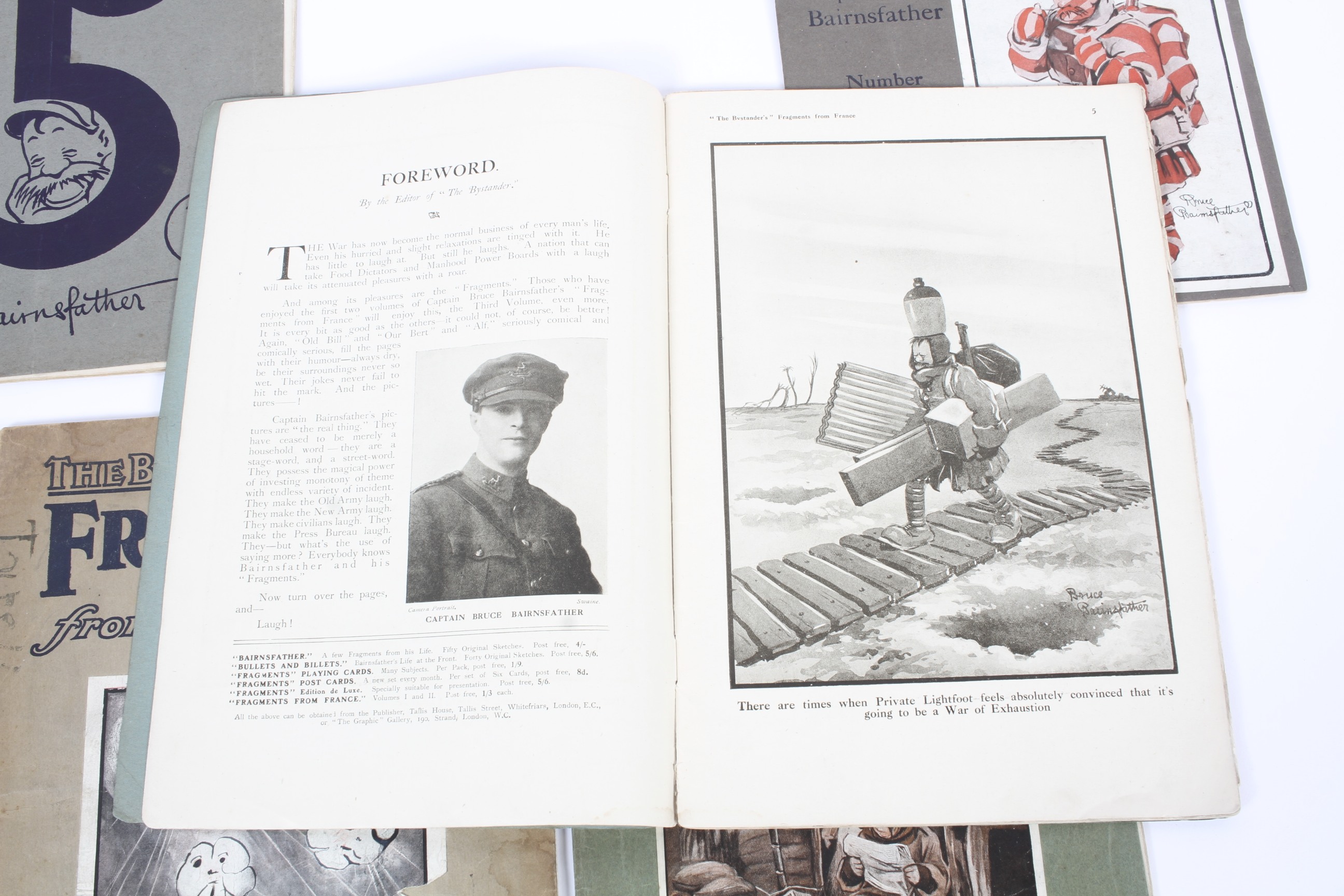 Five 'The Bystander's Fragments from France' magazines from World War I period. - Bild 2 aus 2