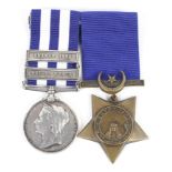 A Victorian Egypt 1882-1889 medal and an Egypt Khedive Star.