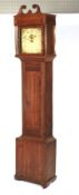 A 19th century oak longcase clock.