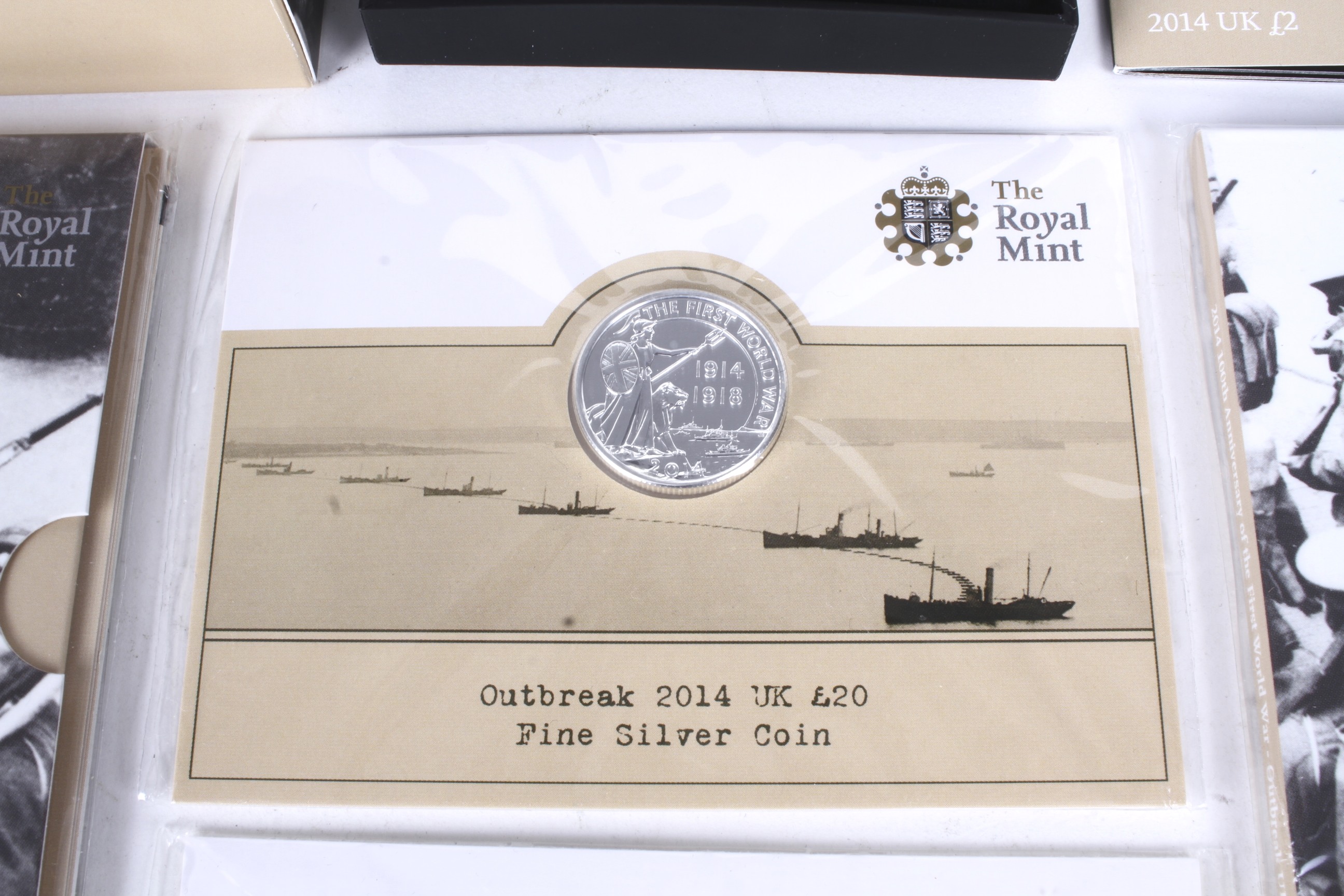 Outbreak of WWI presentation pack coins. - Bild 3 aus 3