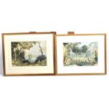 Two watercolour landscapes by Frederic Charles Winby (1875-1959).