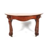 A Victorian mahogany console table.