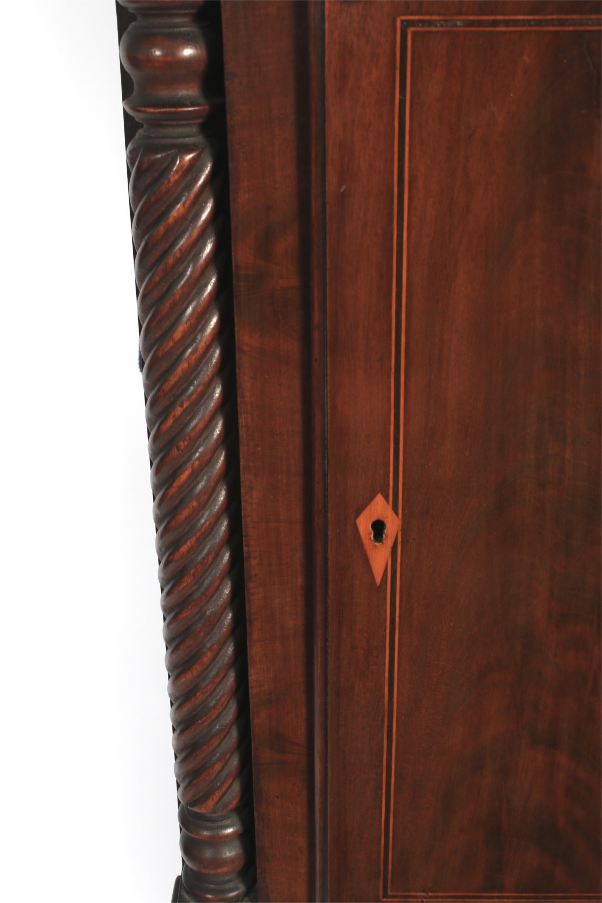A 19th century mahogany cased eight day grandfather clock. - Image 4 of 4