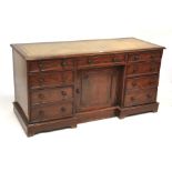 A Victorian mahogany desk.