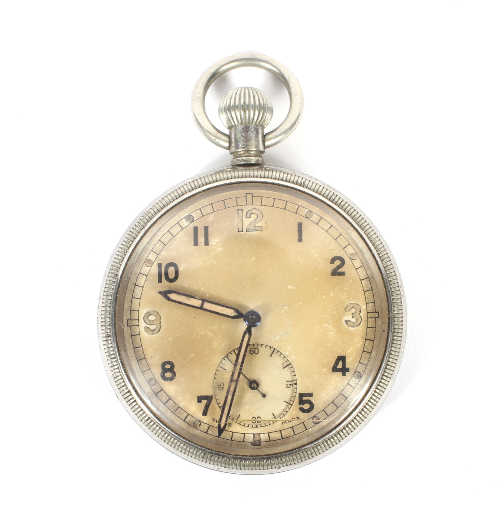 An early 20th century military pocket watch.