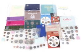 25 world coin sets, mainly Commonwealth.