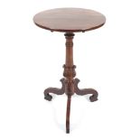 A 19th century and later tilt top occasional table.