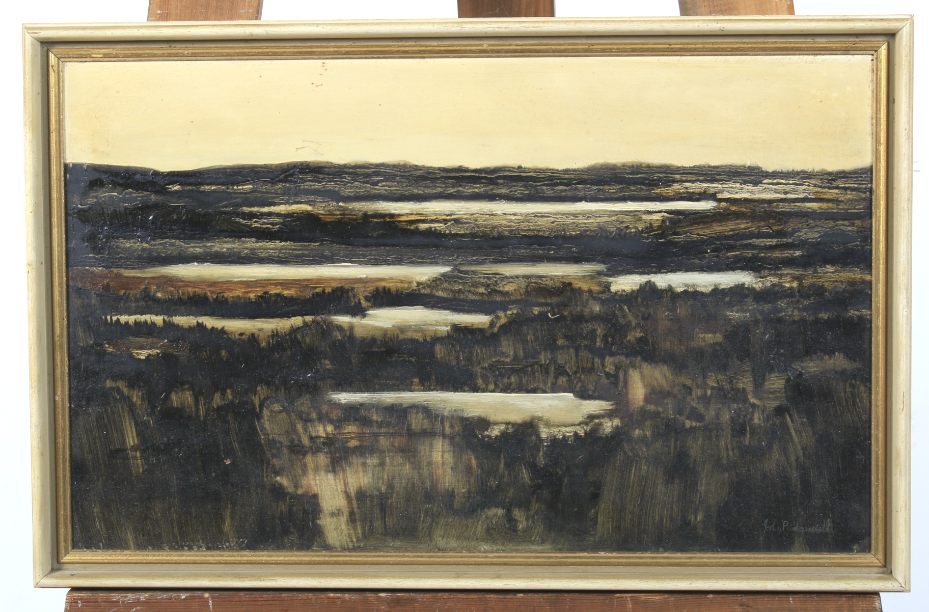 John Ridgewell (1937-2004), oil on board, Marsh Landscape Signed lower right. - Bild 2 aus 3