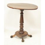 A 19th century mahogany oval occasional table.