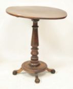 A 19th century mahogany oval occasional table.