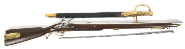 Working model of a Baker rifle with bayonet