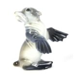 A mid-20th century Rosenthal sea lion or seal pup.
