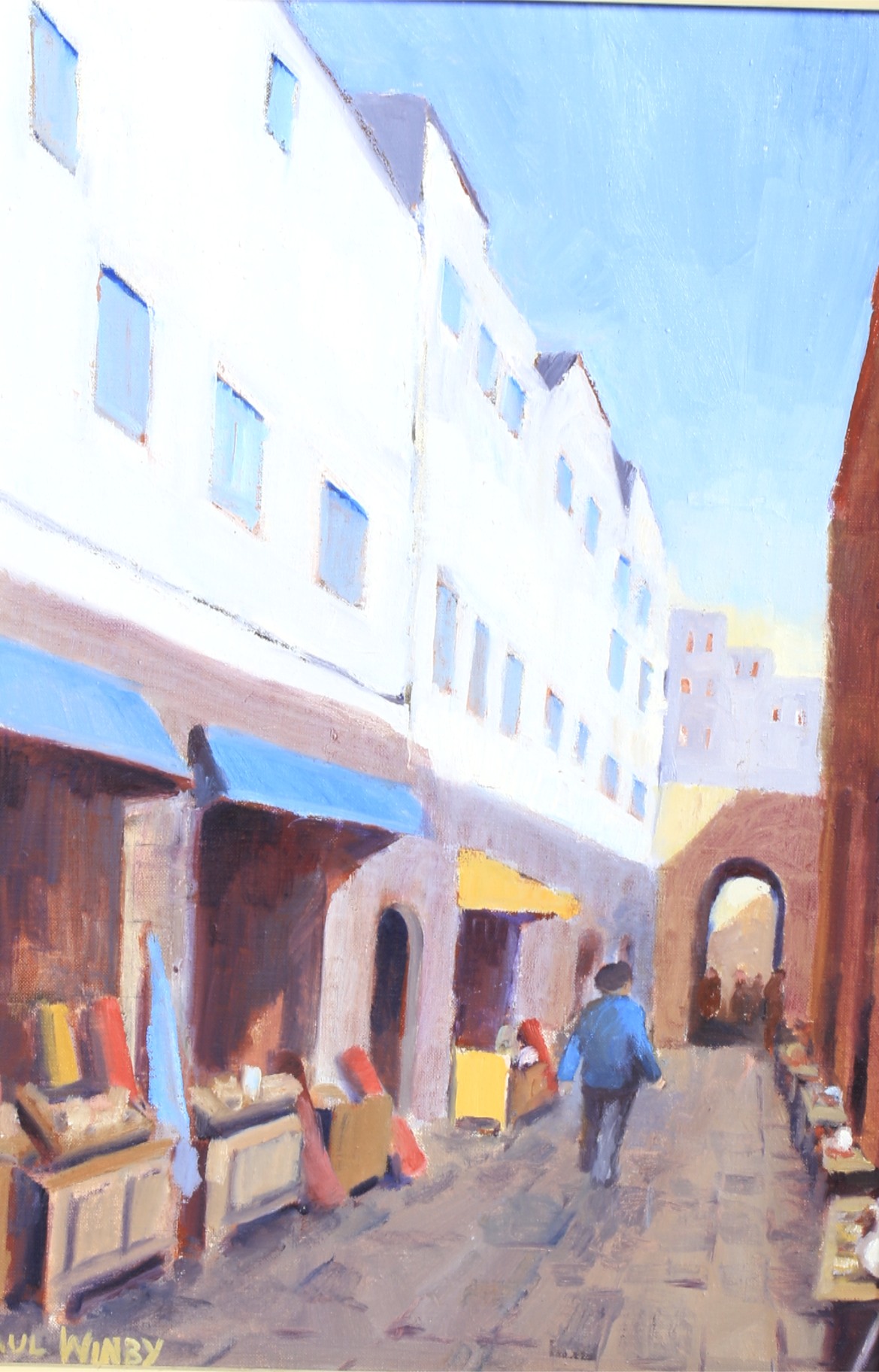 Paul Winby (20th/21st Century), Rue de la Scala, oil on canvas. - Image 3 of 3
