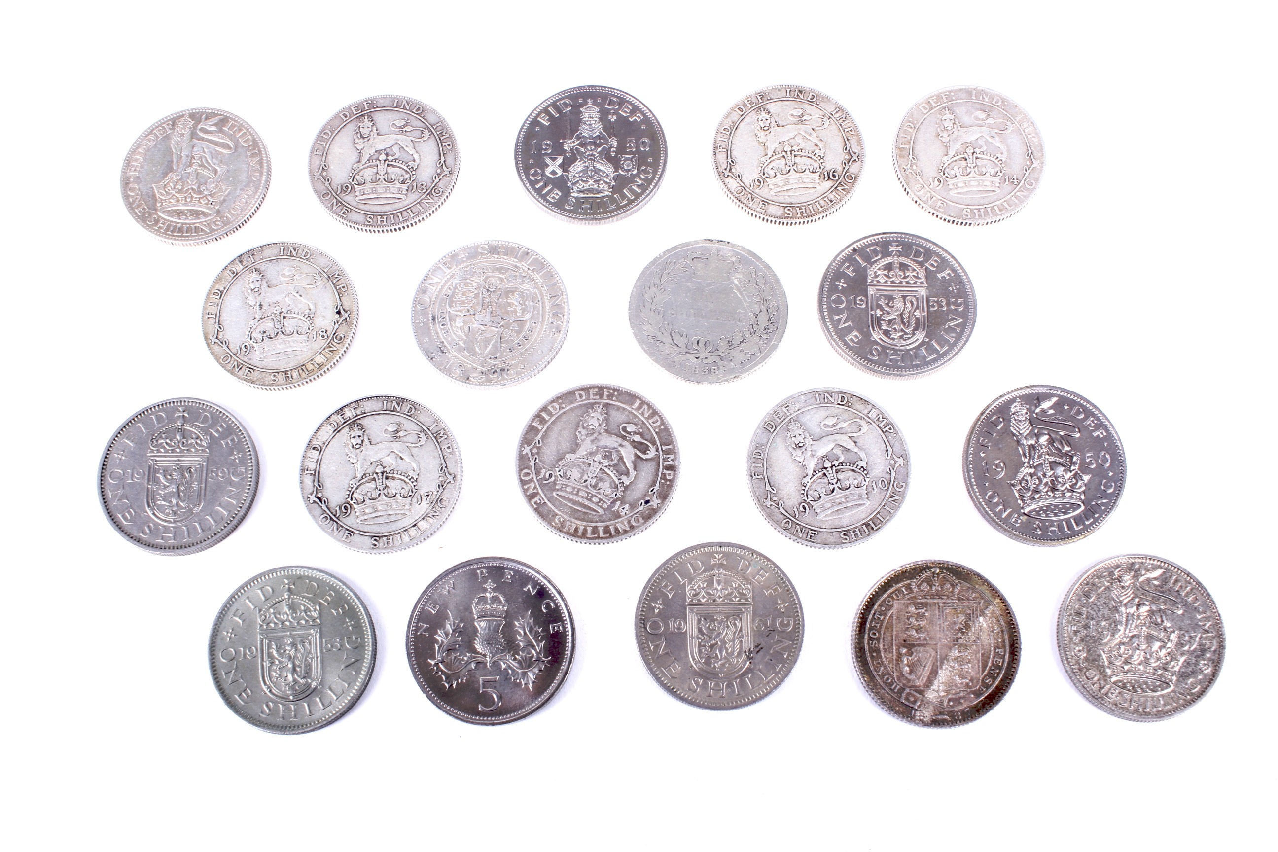 Nineteen shilling coins. - Bild 2 aus 2