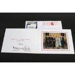 A HRH Charles Prince of Wales and Camilla Duchess of Cornwall signed 2005 Christmas Card.