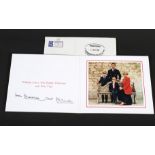 An HRH Charles Prince of Wales and Diana Princess of Wales signed 1987 Christmas Card.