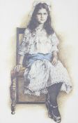 Yvonne Gilbert (1951), Victorian Girl, Circa 1981, coloured pencil on paper.