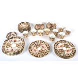 A 19th century composite Davenport Imari pattern part tea/coffee service.