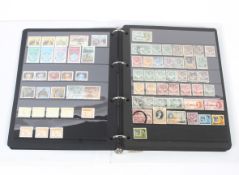 A Stock book of stamps.