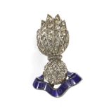 A white metal Royal Artillery sweetheart brooch.