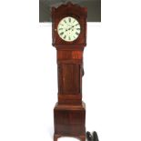 A 19th century mahogany cased eight day grandfather clock.