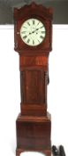 A 19th century mahogany cased eight day grandfather clock.