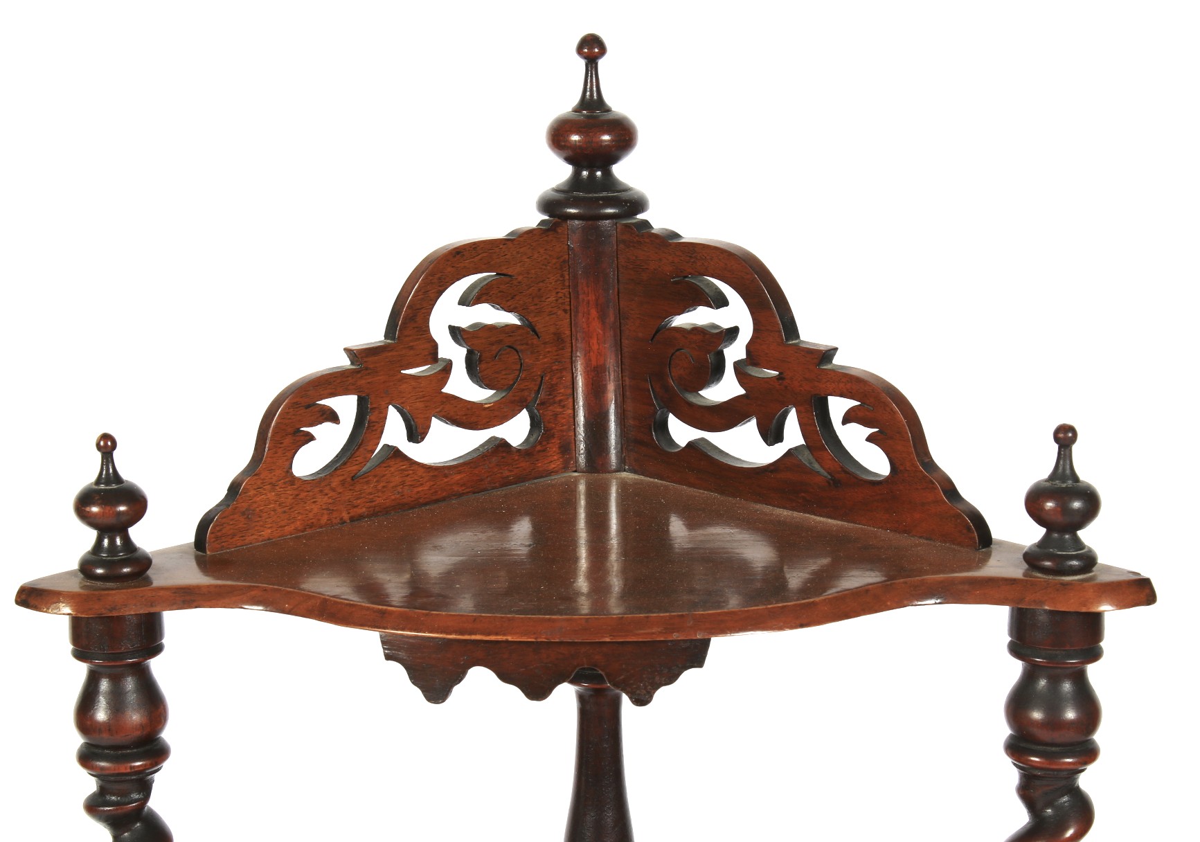 A Victorian four tier serpentine shaped whatnot. - Image 2 of 2