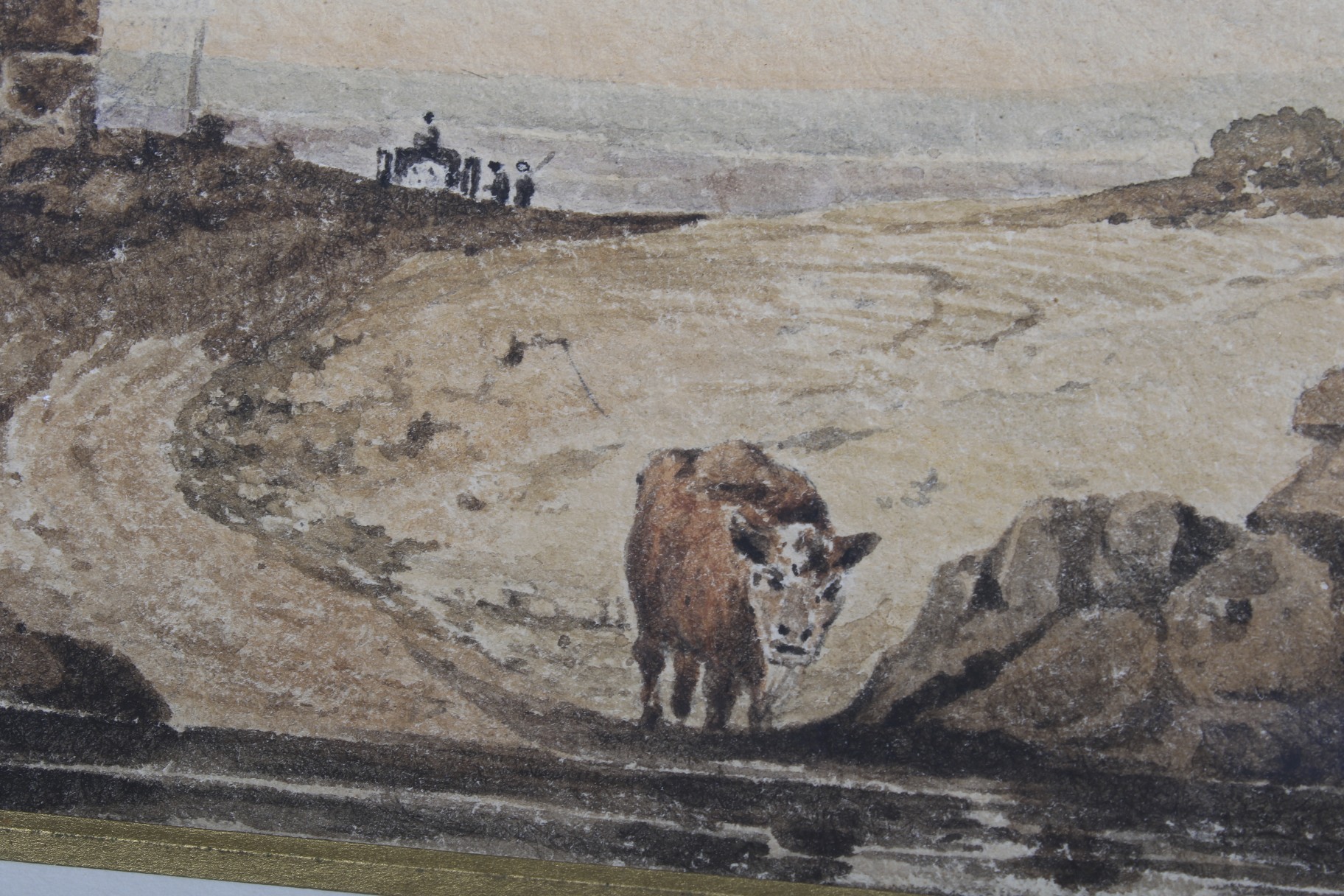 Attributed to Frederic Charles Winby (1875-1959), Mining Landscape. Watercolour on paper. - Image 3 of 3