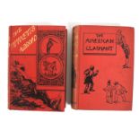 Two volumes by Mark Twain. Comprising The Innocents Abroad and a copy of The American Claimant.