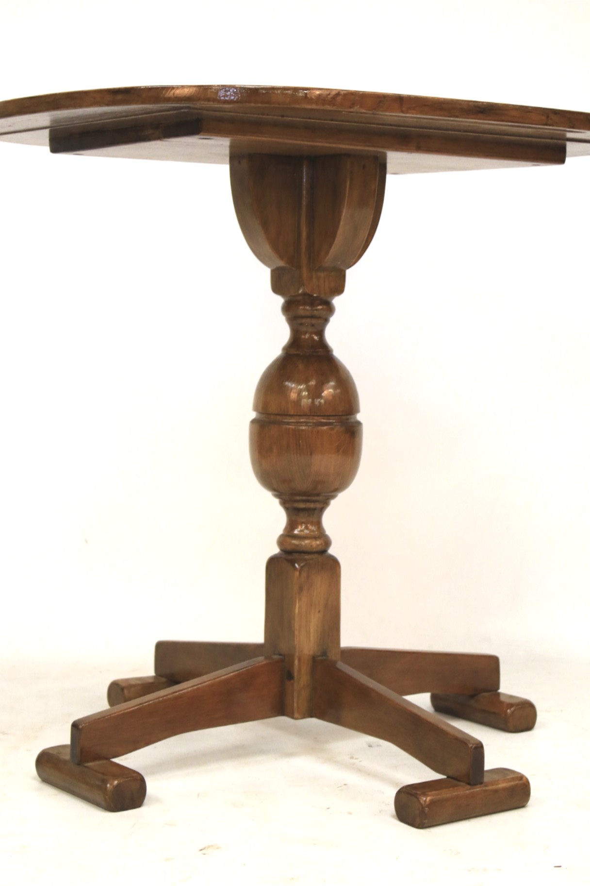 An ecclesiastical oak oval topped table. - Image 2 of 2