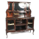 A Late Victorian mahogany mirror back chiffonier.