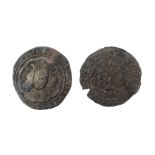 Two hammered groat coins